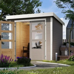 Tuinhuis Jupiter Watergrijs Wanddikte 19 mm Laatste Versie