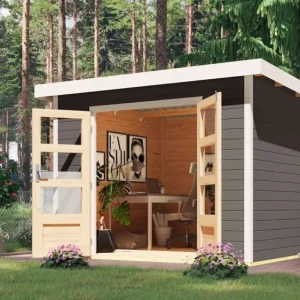 Laatste Kans Tuinhuis Pluto Terragrijs Wanddikte 28 mm