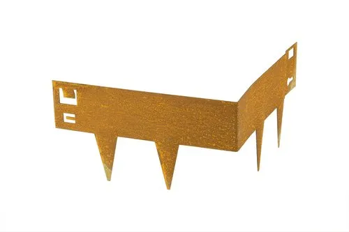 Cortenstaal Borderrand Buitenhoek voor Borderrand 16 cm Hoog - Flexibel - Per Stuk Koop Online