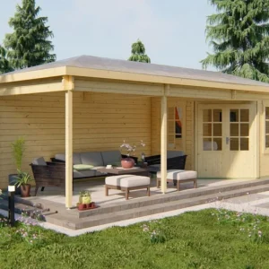 Blokhut Bertil 790x300x292cm Korting
