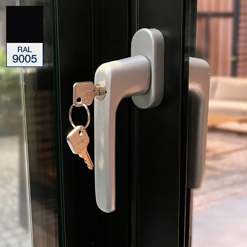 Koop Vandaag Zijsluiting set voor Glazenschuifwandsets - Zwart