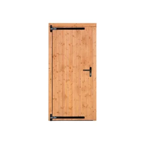 Beste Prijs Red Class Wood enkele dichte deur 100x205 cm linksdraaiend - zwart beslag