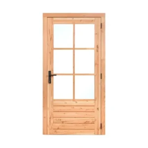 Shop Nu Douglas enkele glasdeur 110x215 cm rechtsdraaiend - zwart beslag