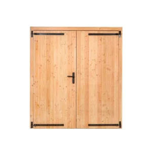 Douglas dubbele dichte deur 185x205 cm - zwart beslag Betrouwbaar
