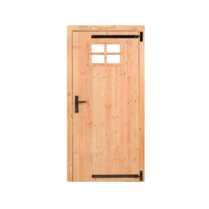 Douglas Klampdeur enkel met klein raam 100x205cm - Rechtsdraaiend Snelle Levering