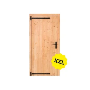 Douglas enkele klampdeur XXL 120x215 cm linksdraaiend - zwart beslag Koopje