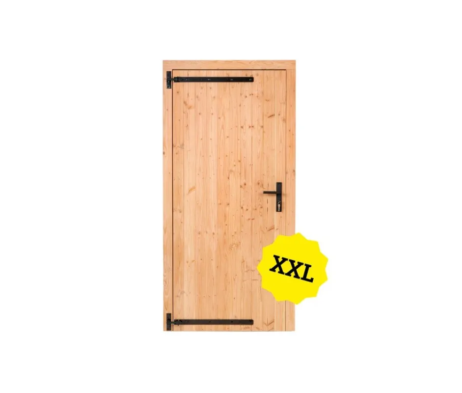 Douglas enkele klampdeur XXL 120x215 cm linksdraaiend - zwart beslag Koopje