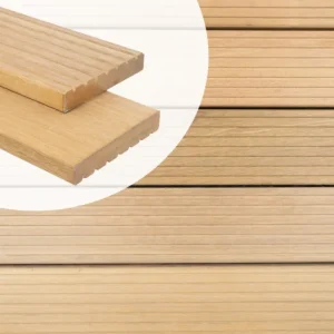 Veilige Betaling Vlonderplank Bankirai Hardhout 2.5x14.5cm groef/glad - 7 groeven - 490 cm