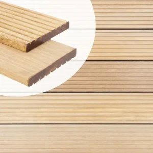 Snelle Levering Vlonderplank Hardhout Bankirai 2.1x14.5cm 8-groeven/glad Premium A-Kwaliteit - 490 cm