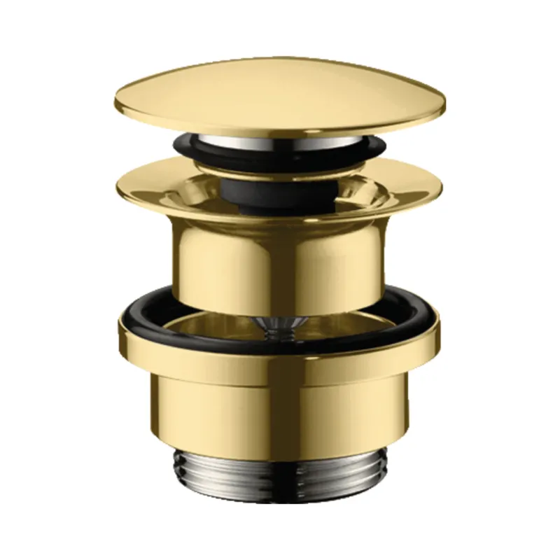 Push Open Afvoergarnituur DN32 HansGrohe Gepolijst Goud Bestel Nu
