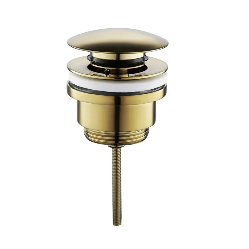 Clickwaste BWS Mark 5/4 Laag Geborsteld Messing Goud Exclusieve Aanbieding