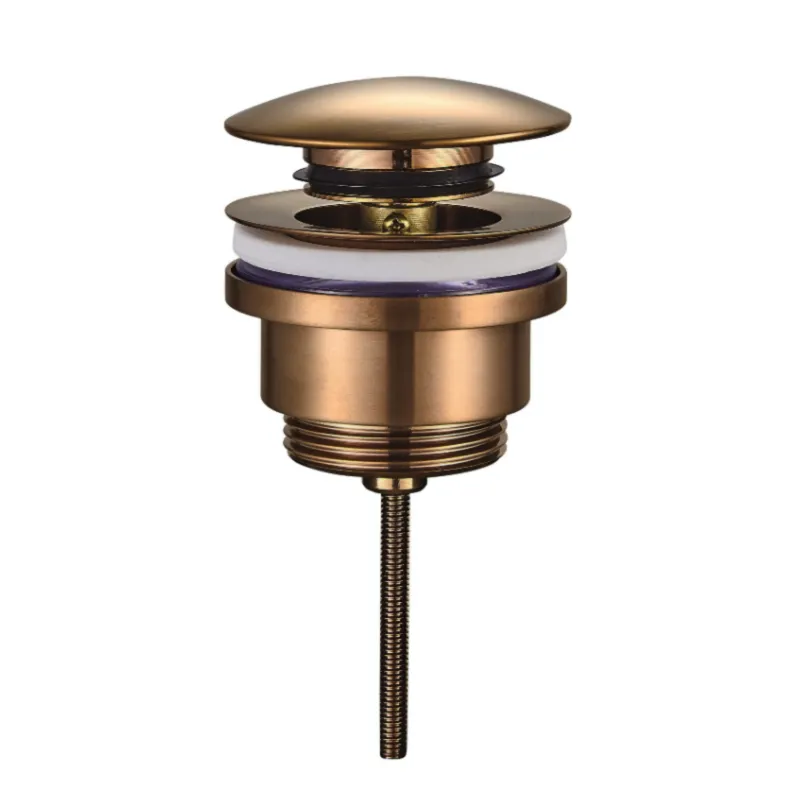 Clickwaste Luxe Wiesbaden Laag Model 5/4" Geborsteld Brons Koper Hoge Kwaliteit