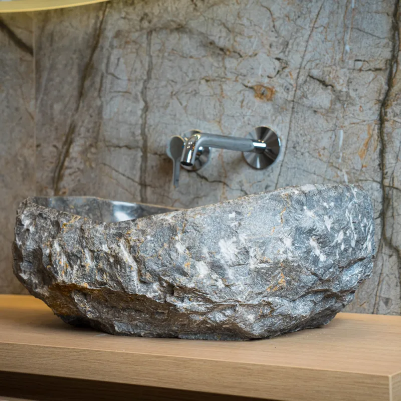 Waskom Loutro Kev G Rechthoek 50x35x20 cm Marmer Grey Alleen Vandaag