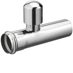 Chroom muurbuis recht met beluchter 32mm Koop Vandaag