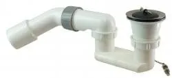 PVC douchebak-sifons 11/2 wit Speciale Aanbieding