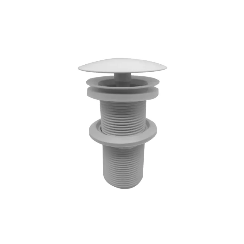 Goedkoop Open Afvoerplug BWS Karsten Verlengd 5/4" Glans Wit