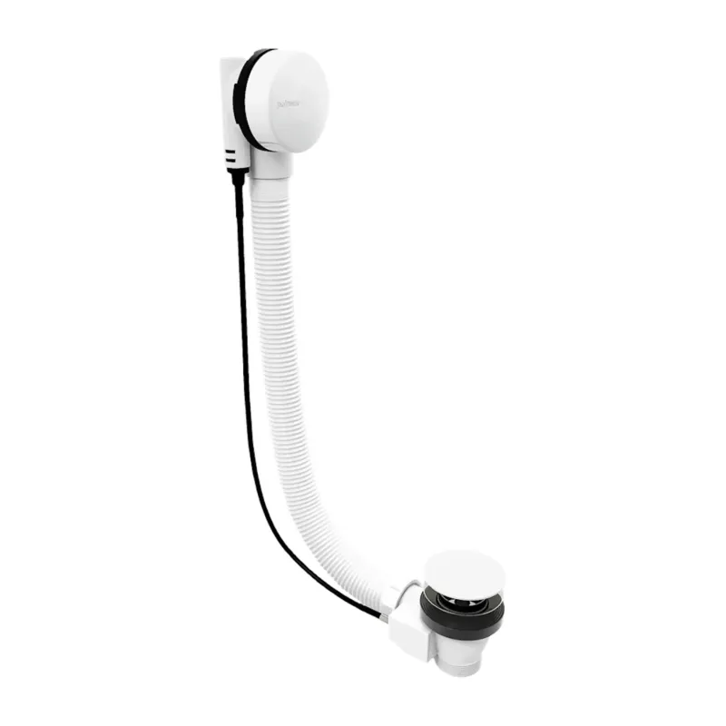 Op = Op Badafvoercombinatie Polysan Marble met Waste 800 mm Plug 72 mm Wit