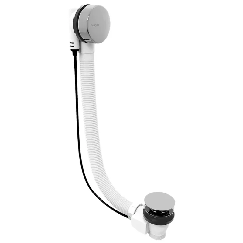 Goedkoop Badafvoercombinatie Polysan 80 cm Met waste 72 mm Chrome
