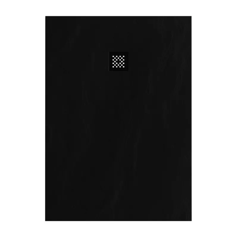 Exclusieve Aanbieding Douchebak Sanitop Just Creating Relievo Crag 100x140 cm Mat Zwart