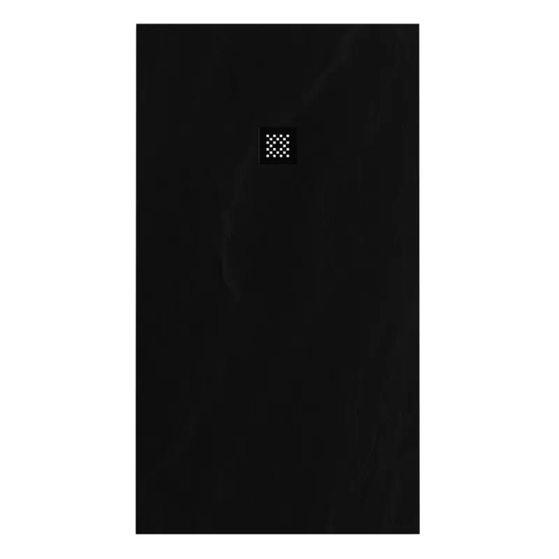Beste Prijs Douchebak Sanitop Just Creating Relievo Crag 100x180 cm Mat Zwart