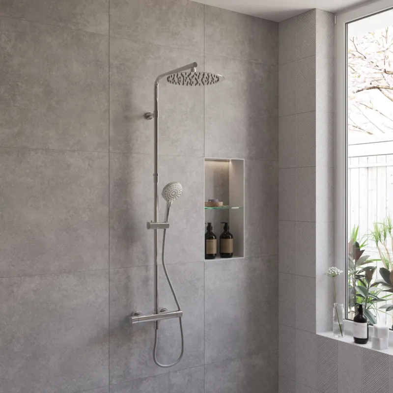Beste Prijs Boss & Wessing Regendouche Deluxe Round 30 cm Stortdouche met Handdouche Chroom