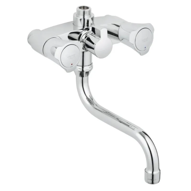 Costa L Douchekraan Met Omstel 12 Cm Hartafstand Chroom Lage Prijs