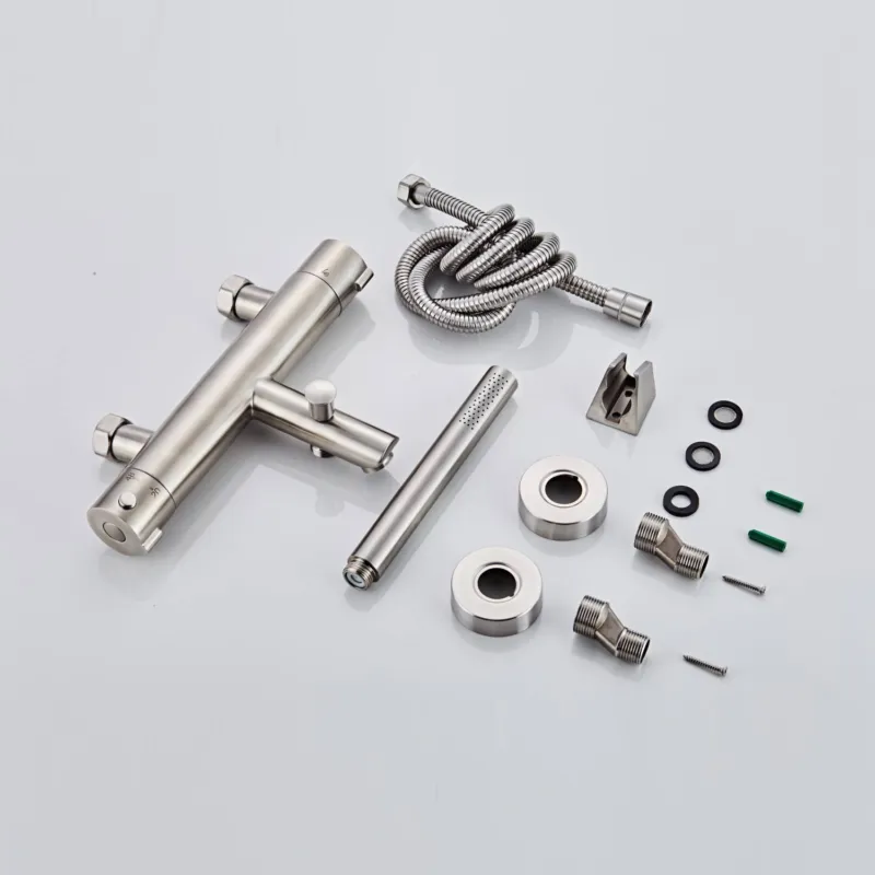 Thermostatische Badkraan BWS Exclusive 304 RVS met Handdouche Express Levering