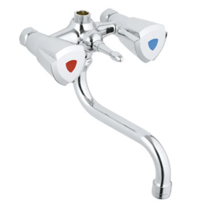 Voordeelprijs Douchekraan Grohe Costa Trend Mengkraan zonder Koppelingen met Badomstelling HOH 12 cm Chroom