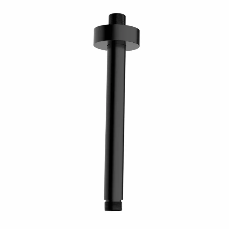 AQS Douchearm Luxe Rond Plafondbevestiging 20cm Mat Zwart Direct Verzonden