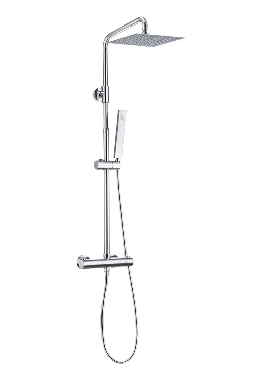 Lage Kosten Regendoucheset Aqua Splash Thermostatisch Square met Handdouche Chroom