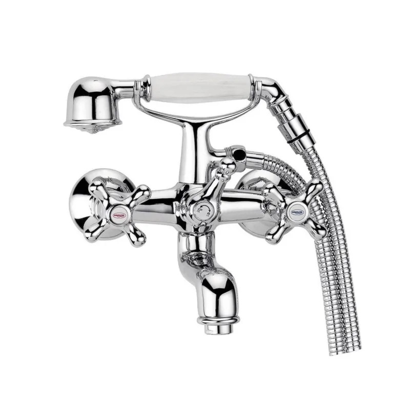Populair Badmengkraan Sapho Victoria met Handdouche 2-knop 15.9 cm Chroom