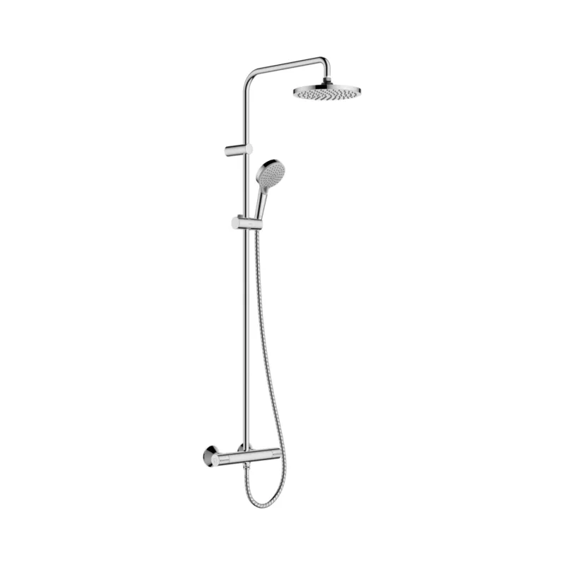 Express Levering Showerpipe HansGrohe Vernis Blend 200 1 Jet Met Douchethermostaat Chroom