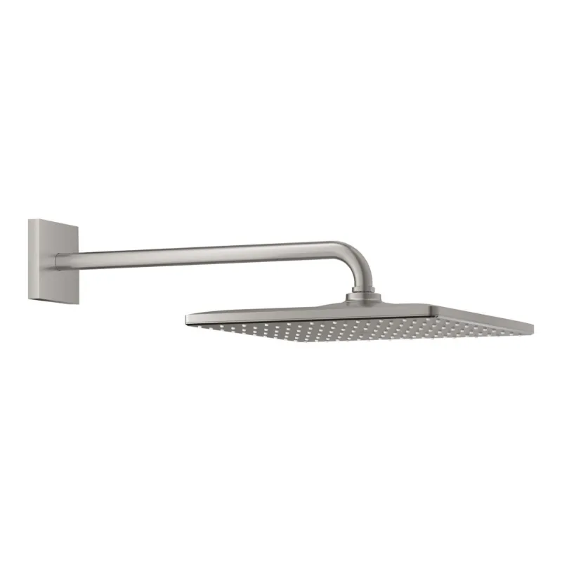 Regendoucheset Grohe Rainshower Mono Cube 31 cm met Wandarm Supersteel Weekendaanbieding