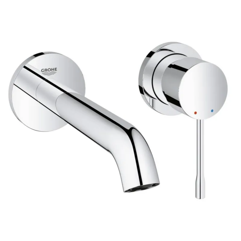 Gereduceerde Prijs Essence New Inbouw Wandkraan 2 Gats L Size Met Uitloop 23 Cm Chroom