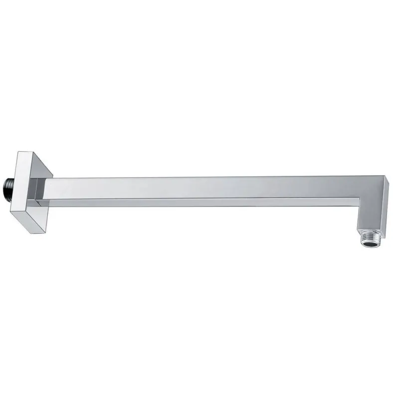 Luxe Douche-Arm Vierkant Muurbevestiging 40Cm Chroom Lage Prijs
