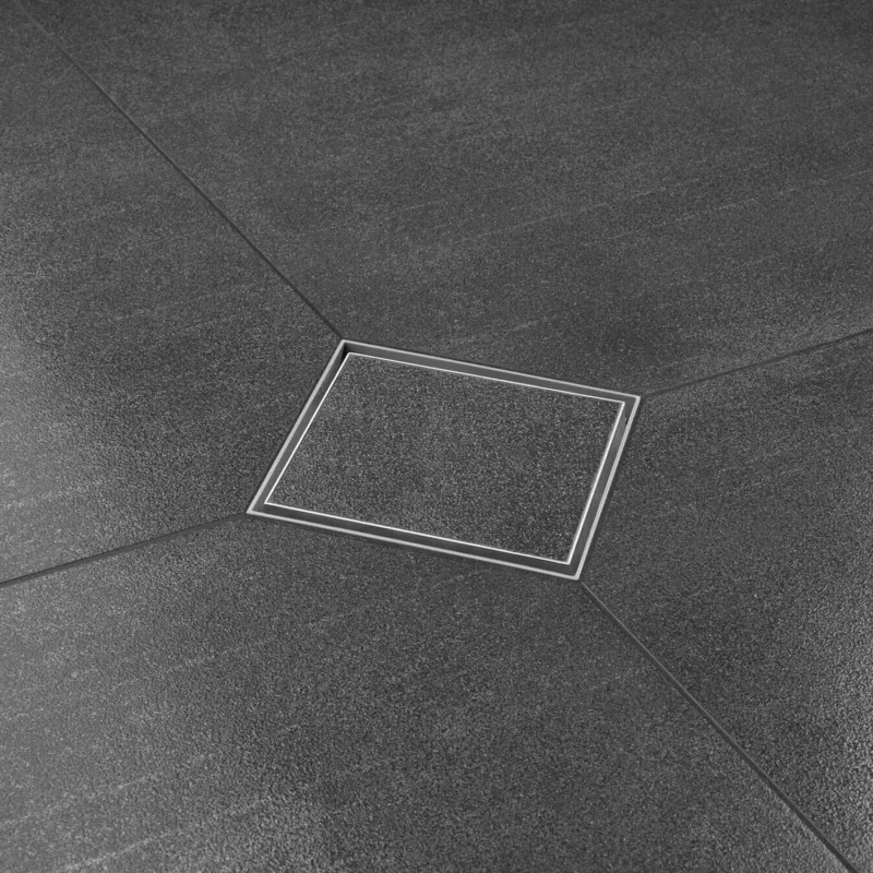 Korting Douchegoot Easy Drain Aqua 15x15cm rooster Tegel MSI