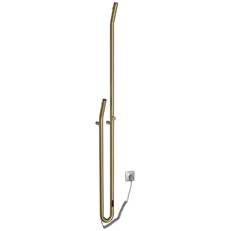 Shop Nu Elektrische Radiator Sapho Duopasso Met Timer 12,2x170 cm 45W Geborsteld Goud