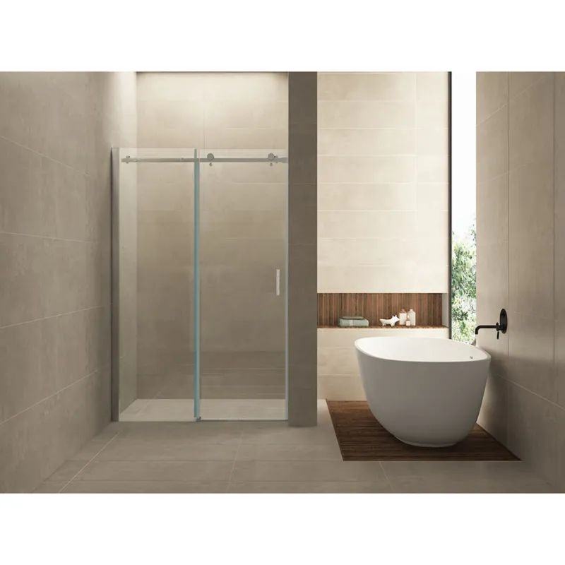 Gereduceerde Prijs Tweedelige Nis Schuifdeur BWS Cura 120x200 cm 8 mm NANO Coating