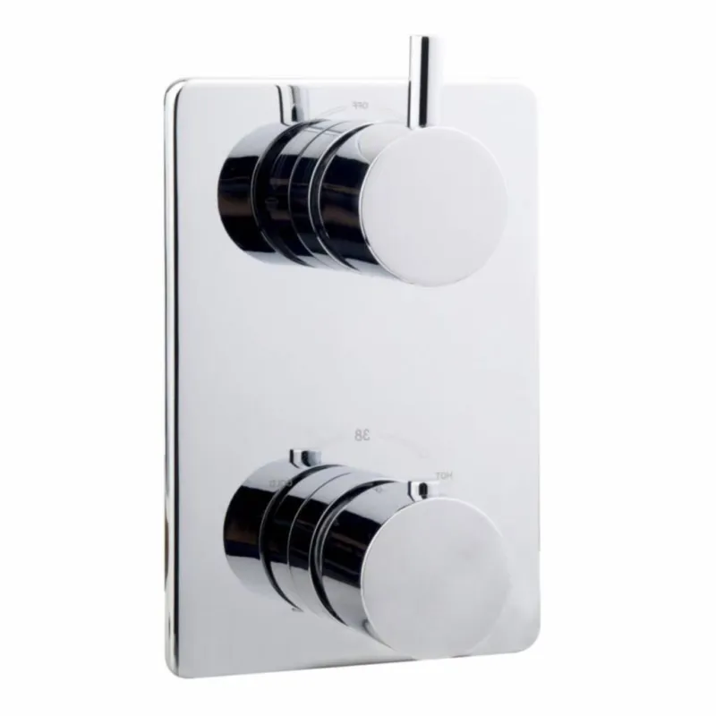 Afbouwdeel Thermostaat 2-Weg Chroom Amon Round Dagaanbieding