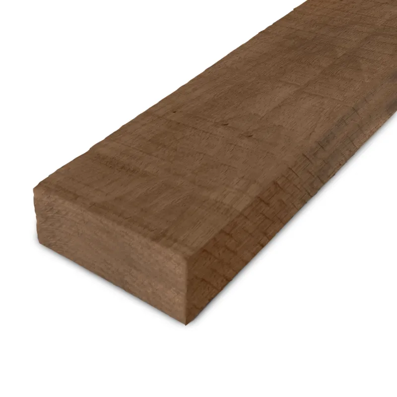 Flitsaanbieding thermo - balk Thermo fraké balk - 52x155 mm - fijnbezaagd / ruw - balk voor buiten - thermisch gemodificeerd frake hout KD 8-12% - Thermo fraké balk - 52x155 mm - ruw: 455 cm