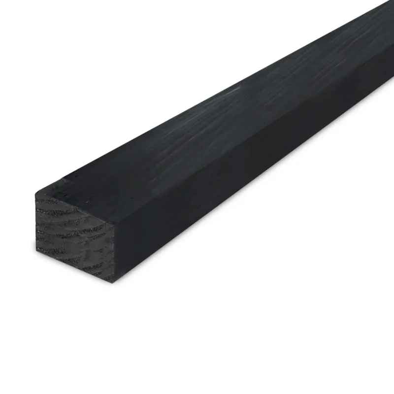 Korting douglas - balk - zwart Zwart geïmpregneerd douglas balk - 50x150 mm - fijnbezaagd / ruw - balk voor buiten - zwart douglashout AD 20-25% - per bundel - 84 stuks - Zwart geïmpregneerd douglas balk - 50x150 mm - ruw: 500 cm