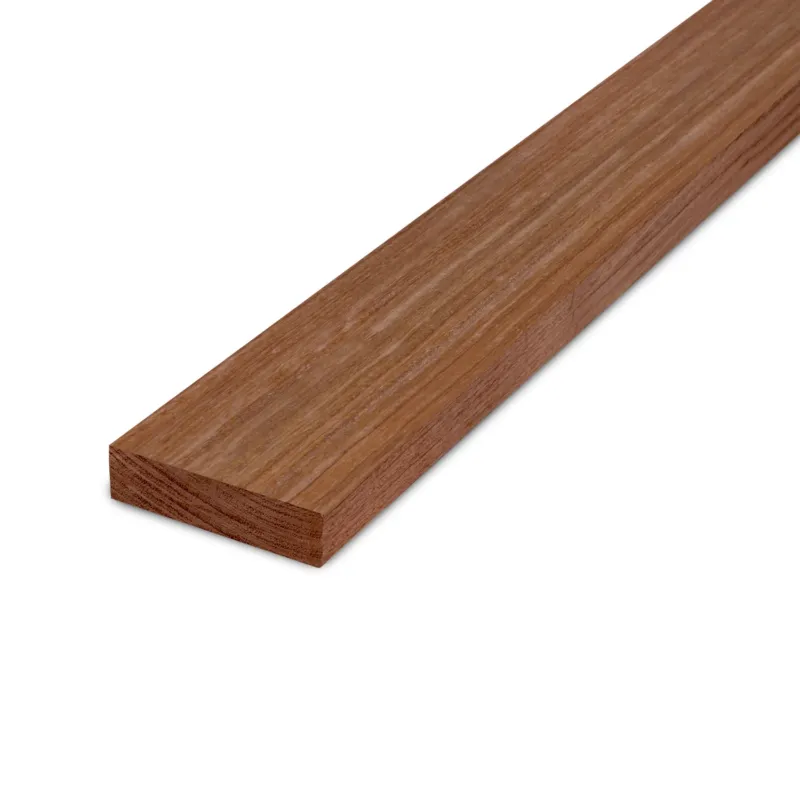 Gecertificeerd hardhout - plank Cumaru plank - 28x64 mm - geschaafd - plank voor buiten - cumaru hardhout KD 18-20% - Cumaru plank - 28x64 mm - geschaafd: 130 cm