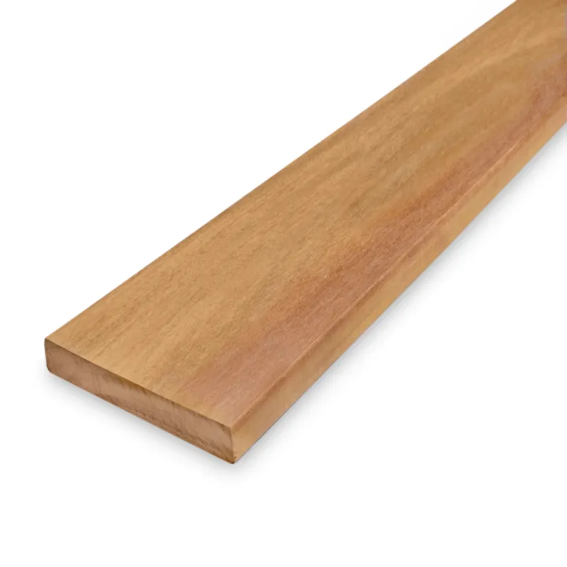 Gereduceerde Prijs hardhout - plank Garapa plank - 25x145 mm - geschaafd - plank voor buiten - garapa hardhout KD 18-20% - Garapa plank - 25x145 mm - geschaafd: 185 cm