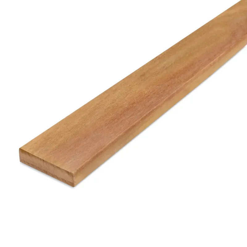 hardhout - plank Garapa plank - 25x64 mm - geschaafd - plank voor buiten - garapa hardhout KD 18-20% - Garapa plank - 25x64 mm - geschaafd: 185 cm Korting