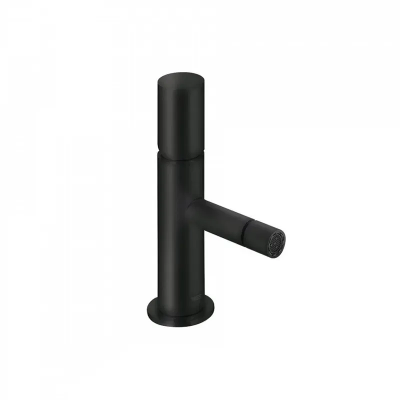 Wastafelmengkraan Tres Study Exclusive 1-Knop Bidet Uitloop Recht 8 cm Rond Mat Zwart Koop Online