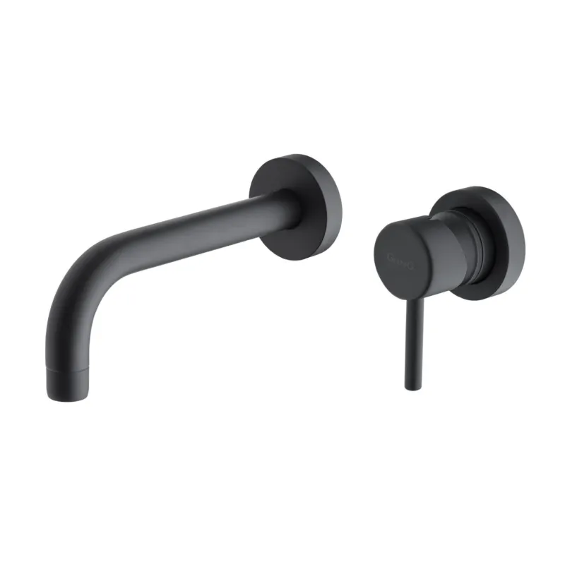Inbouw Wastafelkraan Sanimex Giulini Eenhendel 20 cm Mat Zwart Speciale Aanbieding