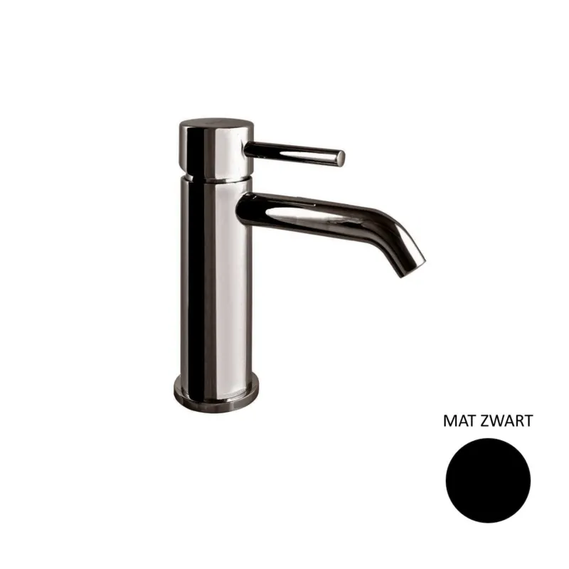 Wastafelkraan Sanimex Giulini Trek-waste 17 cm Mat Zwart (excl. afvoerplug) Veilige Betaling