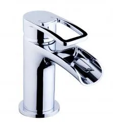 Wiesbaden Alegra waterval-kraan+ clickwaste chroom Beste Prijs