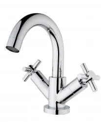 Speciale Aanbieding Wiesbaden Cross wastafelmengkraan 2-knops chroom