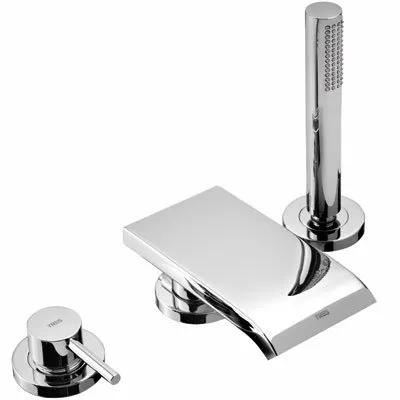 Max Badrandcombinatie MAX met waterval en handdouche antikalk 162161 Koop Online